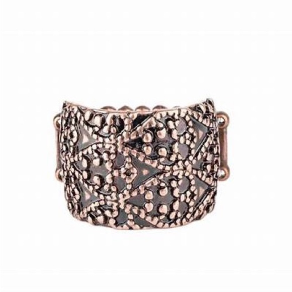 *Studded cooper ring.